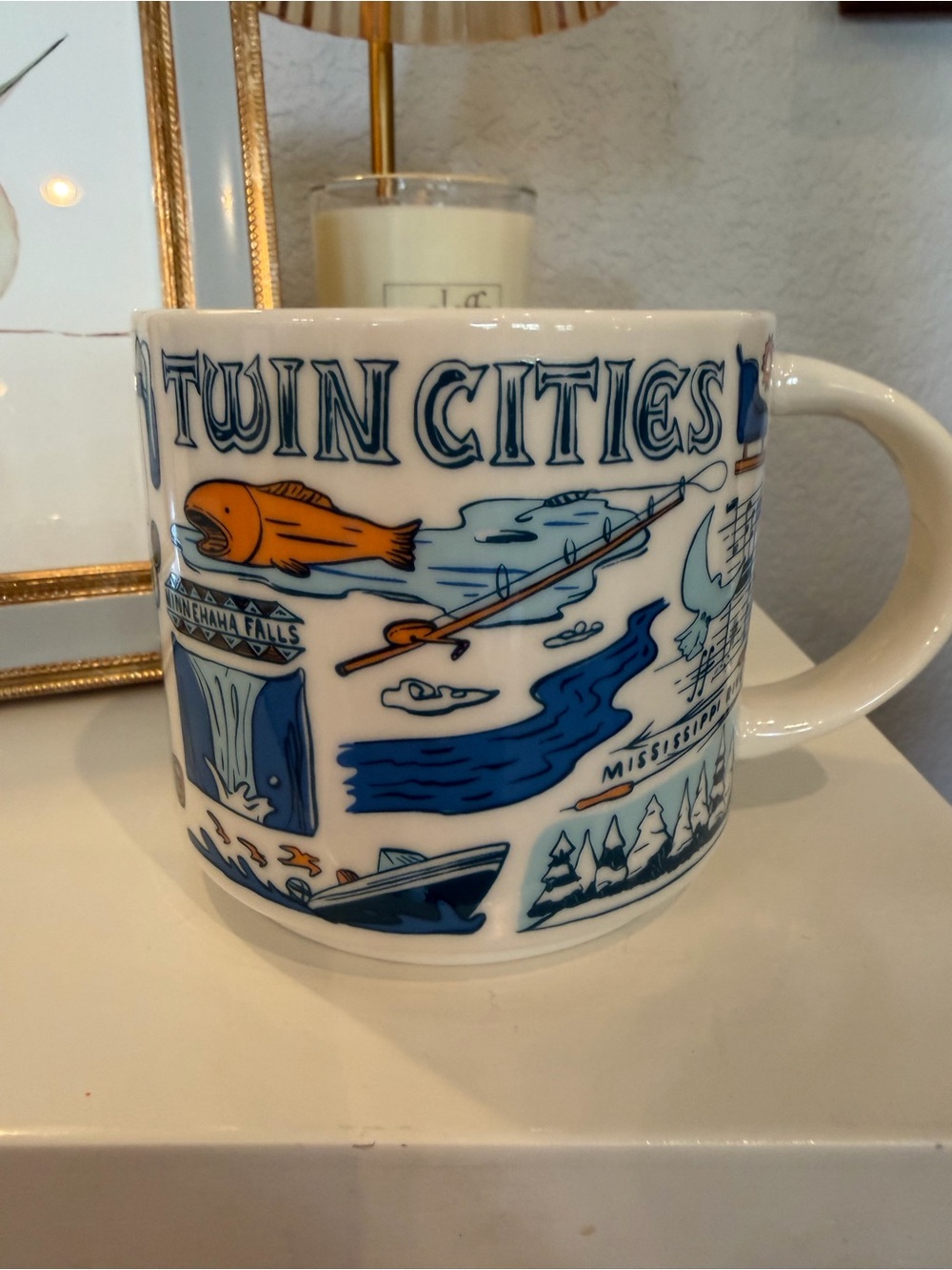 Starbucks Twin Cities Been There Series Coffee Mug Minneapolis St Paul 14oz EUC